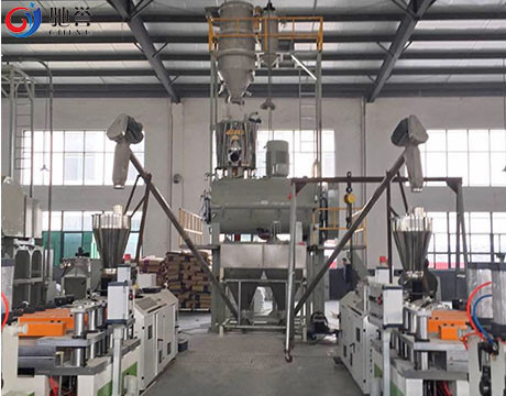 Máquina mezcladora mezcladora de polvo con sistema de dosificación y tolva de carga de materias primas