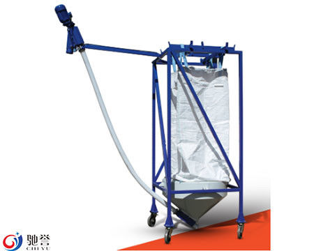 Transportador de alimentación automática Estación de descarga de bolsas grandes Transportadores de tornillo Silo de almacenamiento de materias primas
