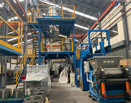 Lote automático negro del aceite de carbono de la máquina de la impregnación de caucho que pesa el sistema