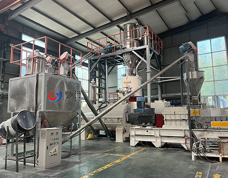 Sistema de transporte de alimentación automático para el mezclador del polvo con el transportador de tornillo