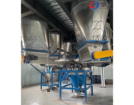 Sistema de mezcla de dosificación automático para la cadena de producción de goma