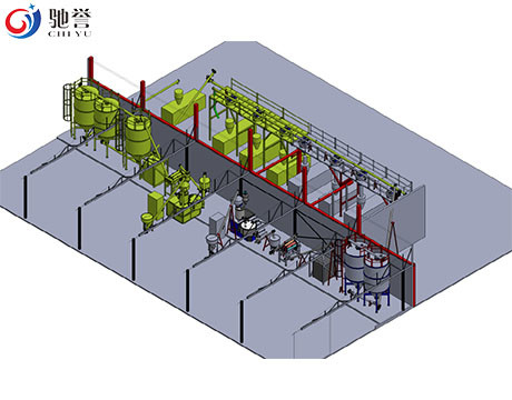 Sistema de mezcla de dosificación de alimentación auto para la línea de la protuberancia de la puerta del PVC
