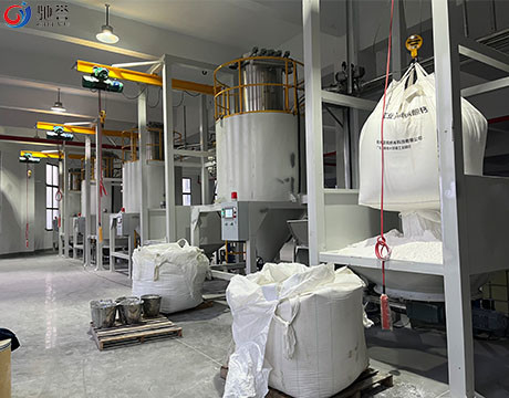 Sistema de alimentación automático de la transportación neumática para la cadena de producción plástica de madera